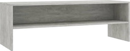 vidaXL - Tv-meubel - 120x40x40 - cm - bewerkt - hout - betongrijs