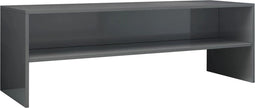 vidaXL - Tv-meubel - 120x40x40 - cm - bewerkt - hout - hoogglans - grijs