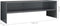 vidaXL - Tv-meubel - 120x40x40 - cm - bewerkt - hout - hoogglans - grijs