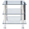 vidaXL - Tv-meubel - 120x40x40 - cm - gehard - glas - transparant
