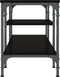 vidaXL - Tv-meubel - 121x35x45 - cm - bewerkt - hout - en - ijzer - zwart