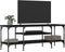 vidaXL - Tv-meubel - 121x35x45 - cm - bewerkt - hout - en - ijzer - zwart