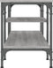 vidaXL - Tv-meubel - 121x35x45 - cm - bewerkt - hout - en - ijzer - grijs - sonoma - eiken
