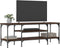 vidaXL - Tv-meubel - 121x35x45 - cm - bewerkt - hout - en - ijzer - bruin - eikenkleur