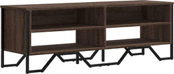 vidaXL - Tv-meubel - 122x34x41 - cm - bewerkt - hout - bruin - eikenkleurig