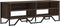 vidaXL - Tv-meubel - 122x34x41 - cm - bewerkt - hout - bruin - eikenkleurig