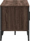 vidaXL - Tv-meubel - 122x34x41 - cm - bewerkt - hout - bruin - eikenkleurig