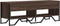 vidaXL - Tv-meubel - 122x34x41 - cm - bewerkt - hout - bruin - eikenkleurig