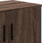 vidaXL - Tv-meubel - 122x34x41 - cm - bewerkt - hout - bruin - eikenkleurig