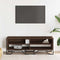 vidaXL - Tv-meubel - 122x34x41 - cm - bewerkt - hout - bruin - eikenkleurig