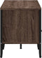 vidaXL - Tv-meubel - 122x34x41 - cm - bewerkt - hout - bruin - eikenkleurig