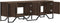 vidaXL - Tv-meubel - 122x34x41 - cm - bewerkt - hout - bruin - eikenkleurig