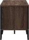 vidaXL - Tv-meubel - 122x34x41 - cm - bewerkt - hout - bruin - eikenkleurig