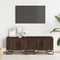 vidaXL - Tv-meubel - 122x34x41 - cm - bewerkt - hout - bruin - eikenkleurig