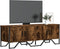 vidaXL - Tv-meubel - 122x34x41 - cm - bewerkt - hout - gerookt - eikenkleurig