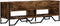 vidaXL - Tv-meubel - 122x34x41 - cm - bewerkt - hout - gerookt - eikenkleurig