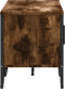 vidaXL - Tv-meubel - 122x34x41 - cm - bewerkt - hout - gerookt - eikenkleurig