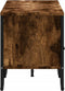 vidaXL - Tv-meubel - 122x34x41 - cm - bewerkt - hout - gerookt - eikenkleurig