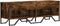 vidaXL - Tv-meubel - 122x34x41 - cm - bewerkt - hout - gerookt - eikenkleurig