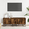 vidaXL - Tv-meubel - 122x34x41 - cm - bewerkt - hout - gerookt - eikenkleurig