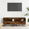 vidaXL - Tv-meubel - 122x34x41 - cm - bewerkt - hout - gerookt - eikenkleurig