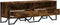 vidaXL - Tv-meubel - 122x34x41 - cm - bewerkt - hout - gerookt - eikenkleurig