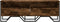 vidaXL - Tv-meubel - 122x34x41 - cm - bewerkt - hout - gerookt - eikenkleurig