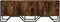 vidaXL - Tv-meubel - 122x34x41 - cm - bewerkt - hout - gerookt - eikenkleurig