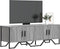 vidaXL - Tv-meubel - 122x34x41 - cm - bewerkt - hout - grijs - sonoma - eikenkleurig