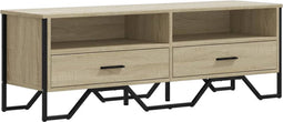 vidaXL - Tv-meubel - 122x34x41 - cm - bewerkt - hout - sonoma - eikenkleurig