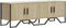 vidaXL - Tv-meubel - 122x34x41 - cm - bewerkt - hout - sonoma - eikenkleurig