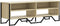vidaXL - Tv-meubel - 122x34x41 - cm - bewerkt - hout - sonoma - eikenkleurig