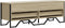 vidaXL - Tv-meubel - 122x34x41 - cm - bewerkt - hout - sonoma - eikenkleurig