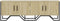 vidaXL - Tv-meubel - 122x34x41 - cm - bewerkt - hout - sonoma - eikenkleurig
