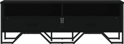 vidaXL - Tv-meubel - 122x34x41 - cm - bewerkt - hout - zwart
