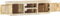 vidaXL - Tv-meubel - 130x30x36 - cm - massief - mangohout - wit
