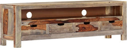 vidaXL - TV-meubel - 130x30x40 - cm - massief - sheeshamhout