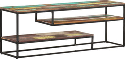 vidaXL - Tv-meubel - 130x30x45 - cm - massief - gerecycled - hout