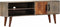 vidaXL - Tv-meubel - 130x30x46 - cm - massief - ruw - mangohout - grijs
