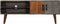 vidaXL - Tv-meubel - 130x30x46 - cm - massief - ruw - mangohout - grijs