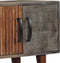 vidaXL - Tv-meubel - 130x30x46 - cm - massief - ruw - mangohout - grijs