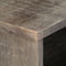 vidaXL - Tv-meubel - 130x30x46 - cm - massief - ruw - mangohout - grijs