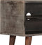 vidaXL - Tv-meubel - 130x30x46 - cm - massief - ruw - mangohout - grijs