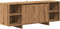 vidaXL - Tv-meubel - 130x35x50 - cm - bewerkt - hout - artisanaal - eikenkleur