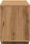 vidaXL - Tv-meubel - 130x35x50 - cm - bewerkt - hout - artisanaal - eikenkleur