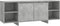 vidaXL - Tv-meubel - 130x35x50 - cm - bewerkt - hout - betongrijs