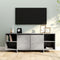 vidaXL - Tv-meubel - 130x35x50 - cm - bewerkt - hout - betongrijs