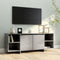 vidaXL - Tv-meubel - 130x35x50 - cm - bewerkt - hout - betongrijs