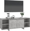 vidaXL - Tv-meubel - 130x35x50 - cm - bewerkt - hout - betongrijs