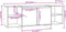 vidaXL - Tv-meubel - 130x35x50 - cm - bewerkt - hout - bruin - eikenkleur